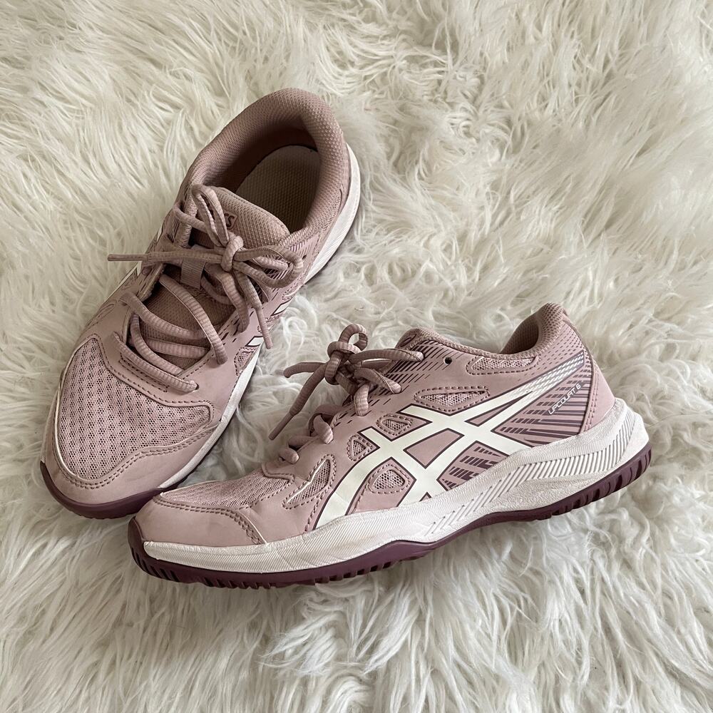 ASICS Upcourt 6 volleyball shoes in watershed rose